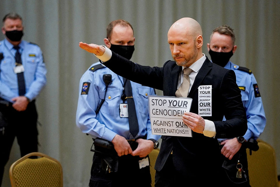Террорист Брейвик снова будет судиться с Норвегией из-за "нарушения прав человека"