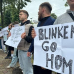 У посольства США прошел протест: "Blinken, go home!"