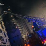 В Киевской области из-за атаки дронов частично разрушен 10-этажный дом