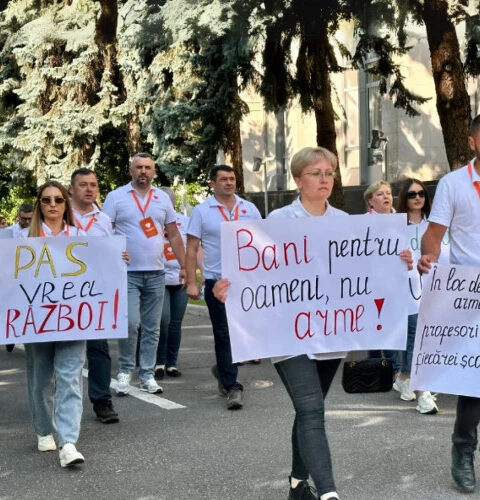 INIMA MOLDOVEI организовала протест перед правительственным зданием