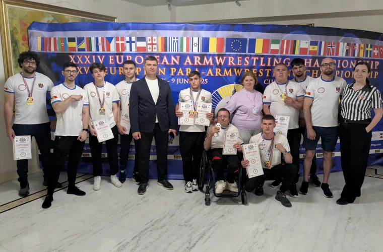 Место Молдовы на чемпионате Европы по армрестлингу