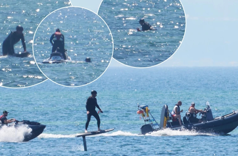 Президент Польши потерял равновесие на серфинге