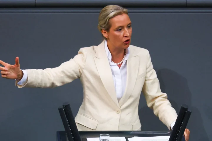 Протест в Берлине сорвал интервью лидера AfD: партия требует повторной трансляции