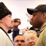 Усик и Дюбуа провели дуэль взглядов перед предстоящим реваншем