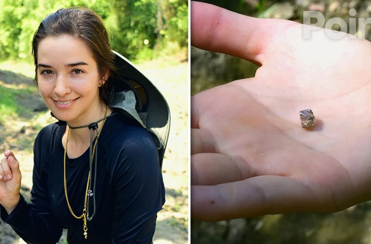 Американка нашла бриллиант весом 2,3 карата в парке «Кратер алмазов» в Арканзасе