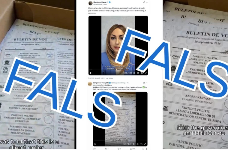 ЦИК Молдовы опроверг подделку бюллетеней для голосования на выборах 28 сентября 2025 года
