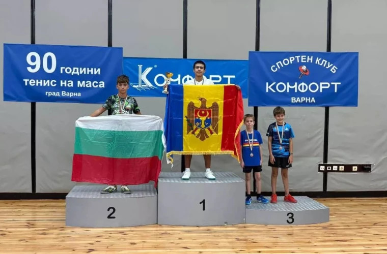 Давид Шаргу завоевал золото на турнире по настольному теннису в Болгарии
