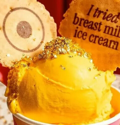 Мороженое со вкусом грудного молока привлекает внимание в Нью-Йорке