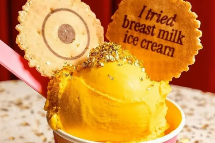 Мороженое со вкусом грудного молока привлекает внимание в Нью-Йорке