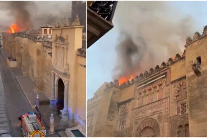 Пожар в Большой мечети Кордовы: повреждены крыши часовен и стены