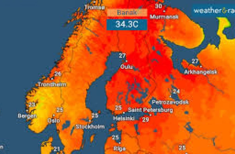 Скандинавия сталкивается с рекордной жарой, нарушающей климатические нормы региона