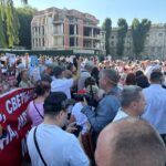 В Кишиневе проходит протест сторонников Илана Шора с лозунгами против Майи Санду