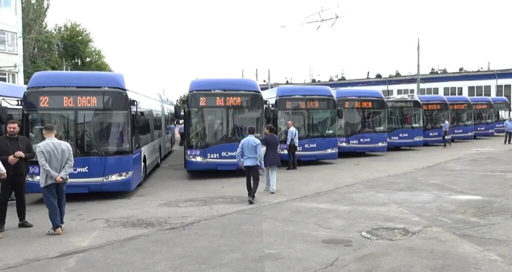 В Кишиневе запущены 21 новый троллейбус из Эстонии и Латвии