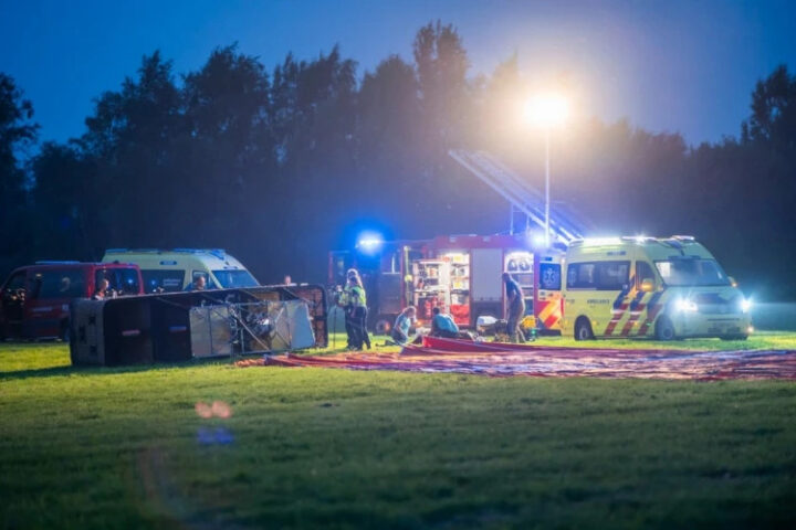 В Нидерландах при жёсткой посадке воздушного шара погиб один человек, шестеро ранены