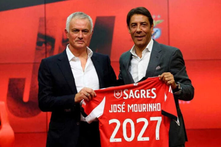 Жозе Моуринью назначен тренером «Бенфики» и ставит цель завоевать титул чемпиона Португалии