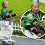 68-летняя пенсионерка из Китая стала звездой соцсетей благодаря катанию на скейтборде
