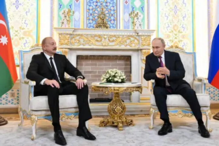 Первая встреча Путина с Алиевым за год: российский президент признал, что ракеты ПВО взорвались рядом с авиалайнером AZAL