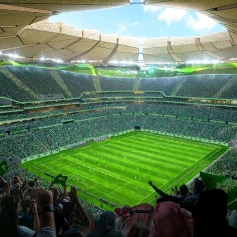 В Саудовской Аравии планируют построить уникальный небоскреб-стадион к ЧМ-2034