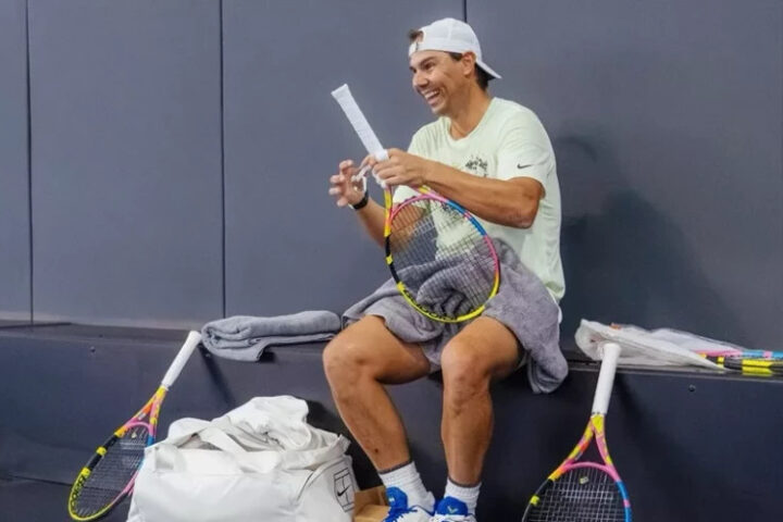 Надаль вернулся на корт после завершения карьеры, провёл тренировку на Мальорке