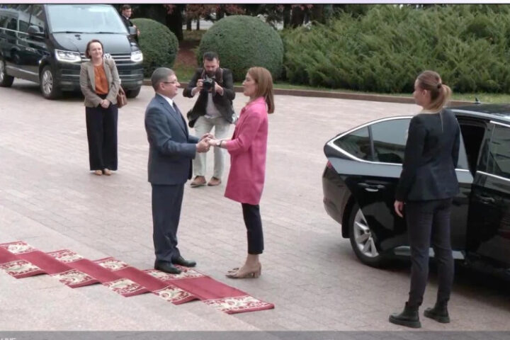 Роберта Метсола начала визит в парламент Молдовы и выступит с речью