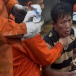 Спасение троих вьетнамцев, унесенных тайфуном Калмаеги, спустя 40 часов в море