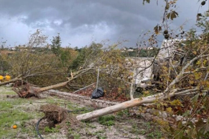 Торнадо разрушил населённый пункт в округе Мессиния в Греции, сильные повреждения имущества