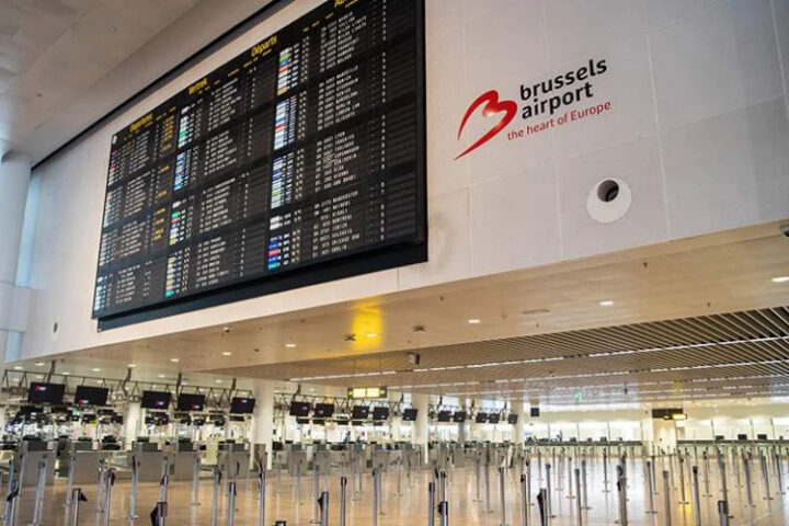 В Брюсселе временно закрыт аэропорт из-за дронов вблизи военных баз