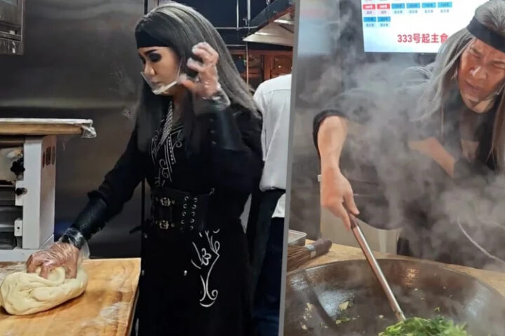 В Китае открылся уникальный ресторан с поварами, изображающими злодеев из романов о боевых искусствах