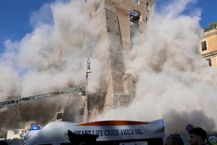 В Риме начато расследование по делу о гибели рабочего при обвале средневековой башни