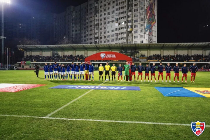 В сети появилось забавное видео с матча Молдова - Италия