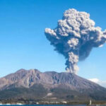 Вулкан Сакурадзима снова извергся в префектуре Кагосима в Японии ночью 16 ноября