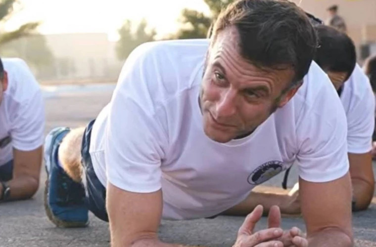 Макрон стал объектом насмешек после тренировки с фитнес-блогером ИнШейпом