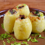 Рецепт картофеля, фаршированного брынзой и грибами