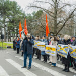 Сторонники партии социалистов протестуют против закрытия школ в Молдове