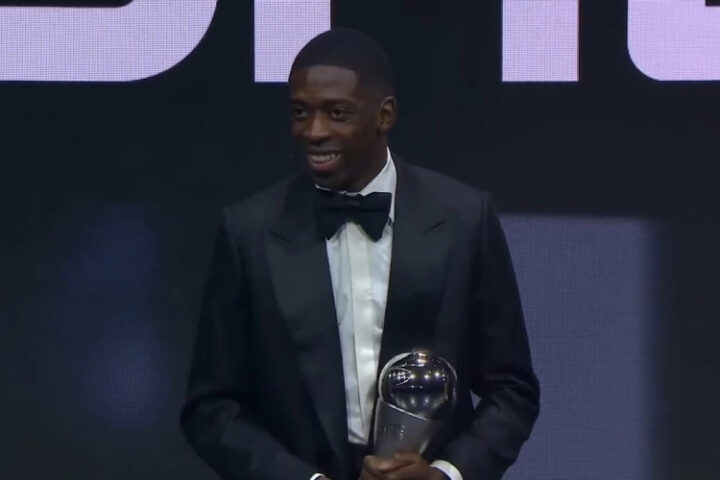 Усман Дембеле из ПСЖ признан футболистом года по версии ФИФА