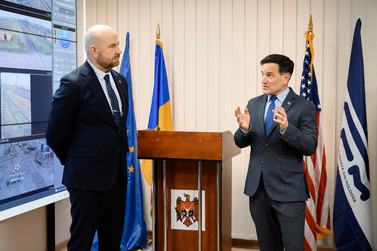 Железная дорога Молдовы открывает центр мониторинга инфраструктуры в режиме реального времени