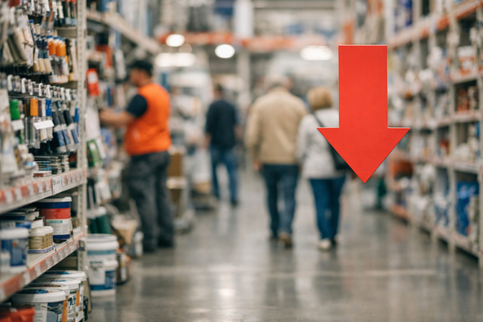 Посещаемость магазинов товаров для ремонта в России снизилась на 18% в 2025 году