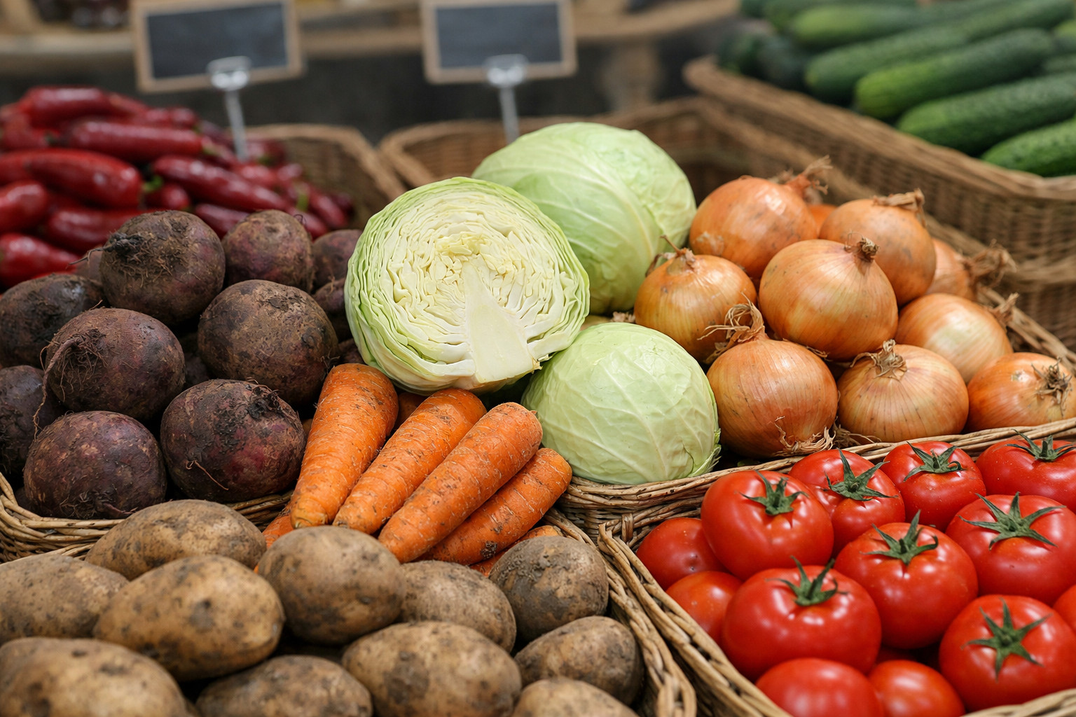 Овощи для борща подорожали на 5-12% в январе 2026 года