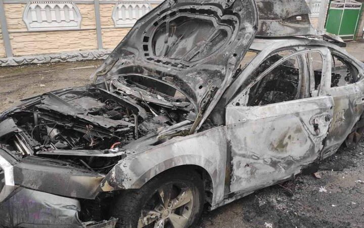 Пожар разрушил 90% автомобиля в Кахуле, причины устанавливаются