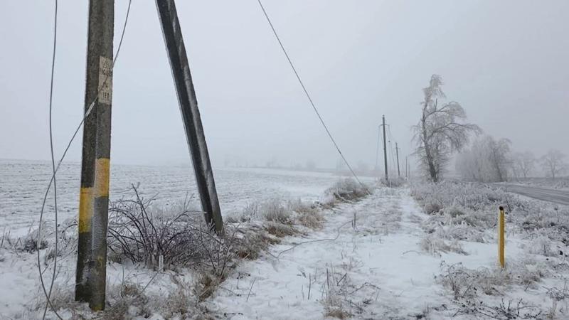 Все потребители, пострадавшие от гололеда, снова подключены к электричеству