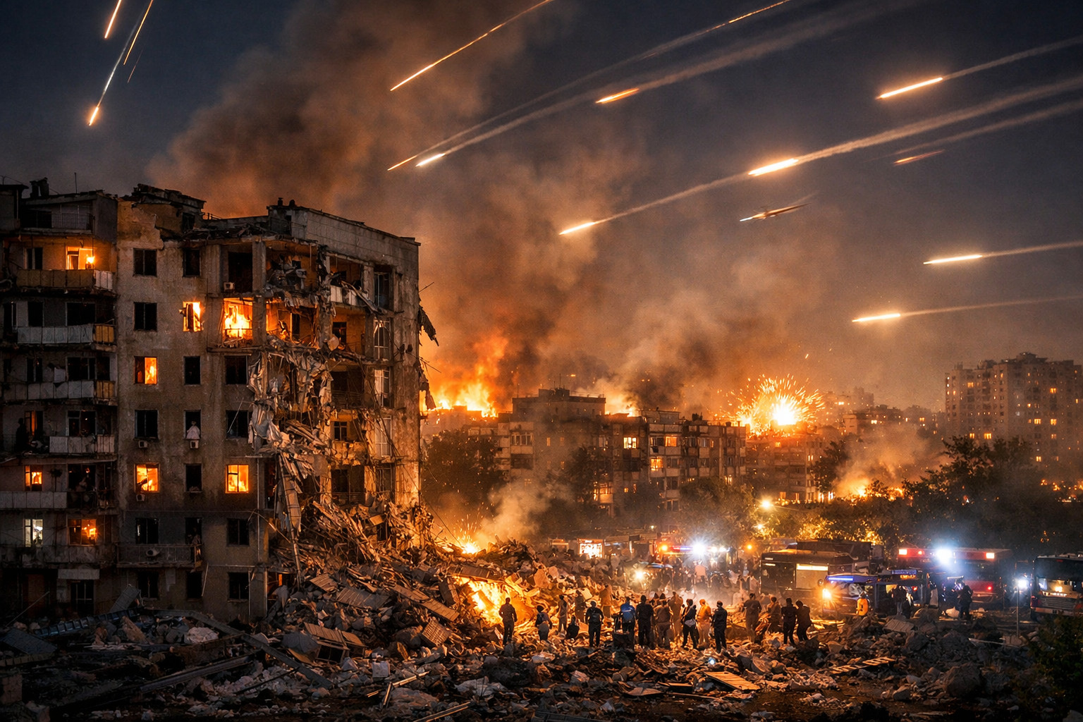 Массированный ракетно-дроновый удар России по Украине: рекордное количество целей и жертвы среди мирного населения