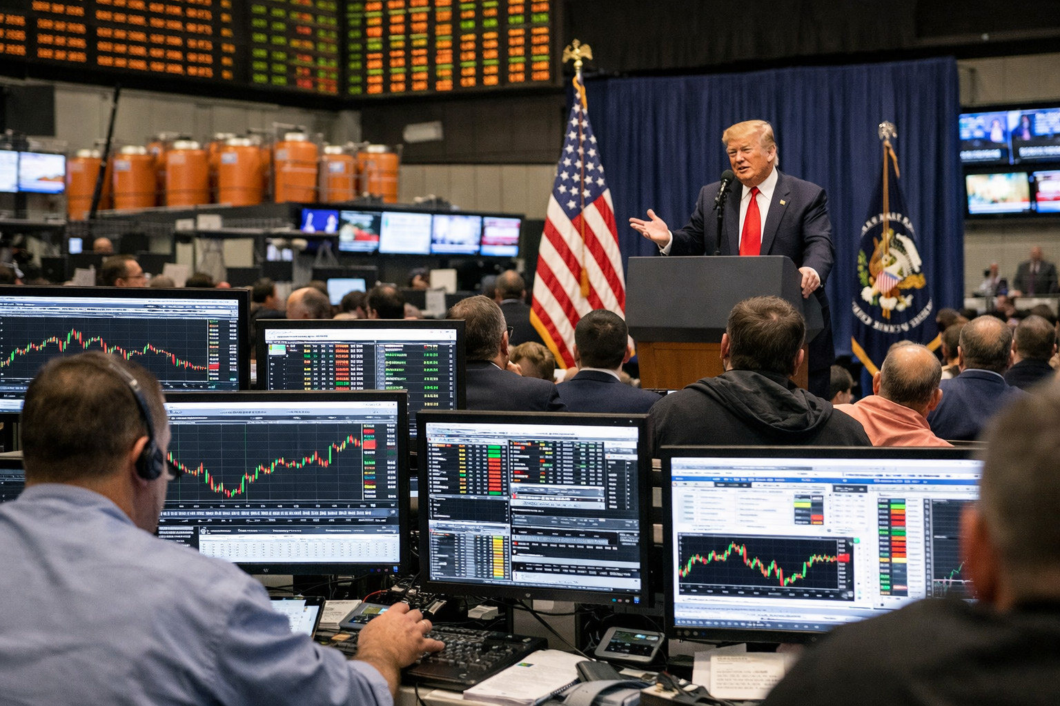 Крупные сделки с нефтяными фьючерсами предварили заявление Трампа о смягчении политики в отношении Ирана