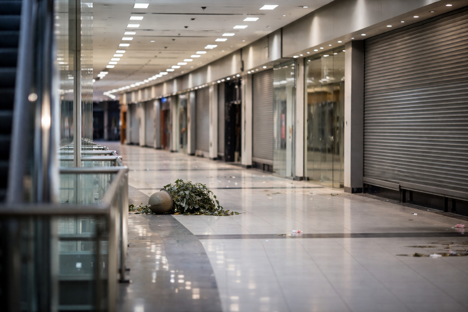 Пустующие торговые центры стали символом экономических проблем России