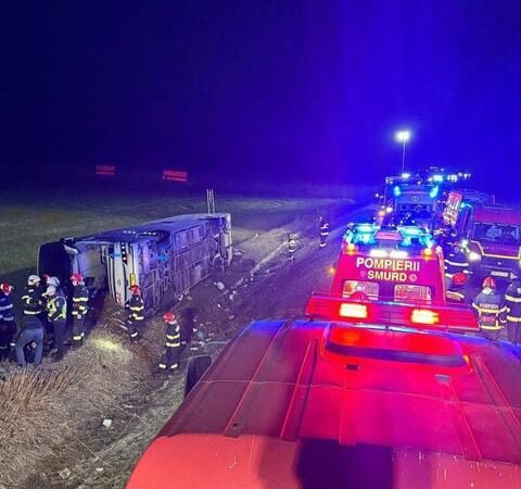 В результате аварии с молдавским автобусом в Румынии один человек погиб, 14 ранены