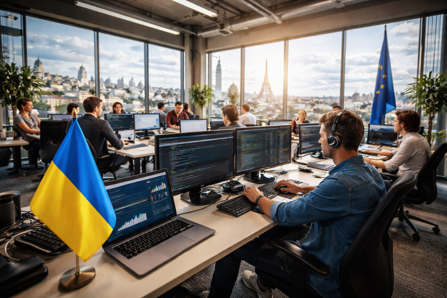 Украинский ИТ-экспорт укрепляет позиции на европейском рынке