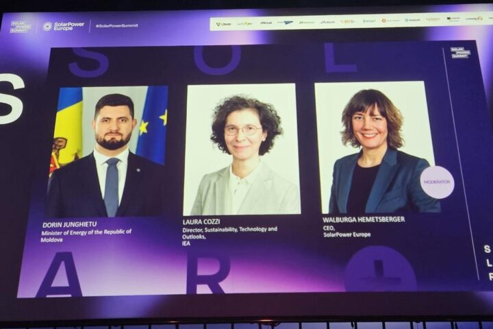 Дорин Жунгиету на саммите SolarPower Europe: достижения Молдовы в сфере солнечной энергетики и хранения энергии