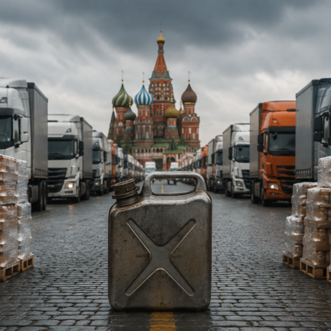 Топливный кризис в России приводит к росту стоимости грузоперевозок и удорожанию товаров