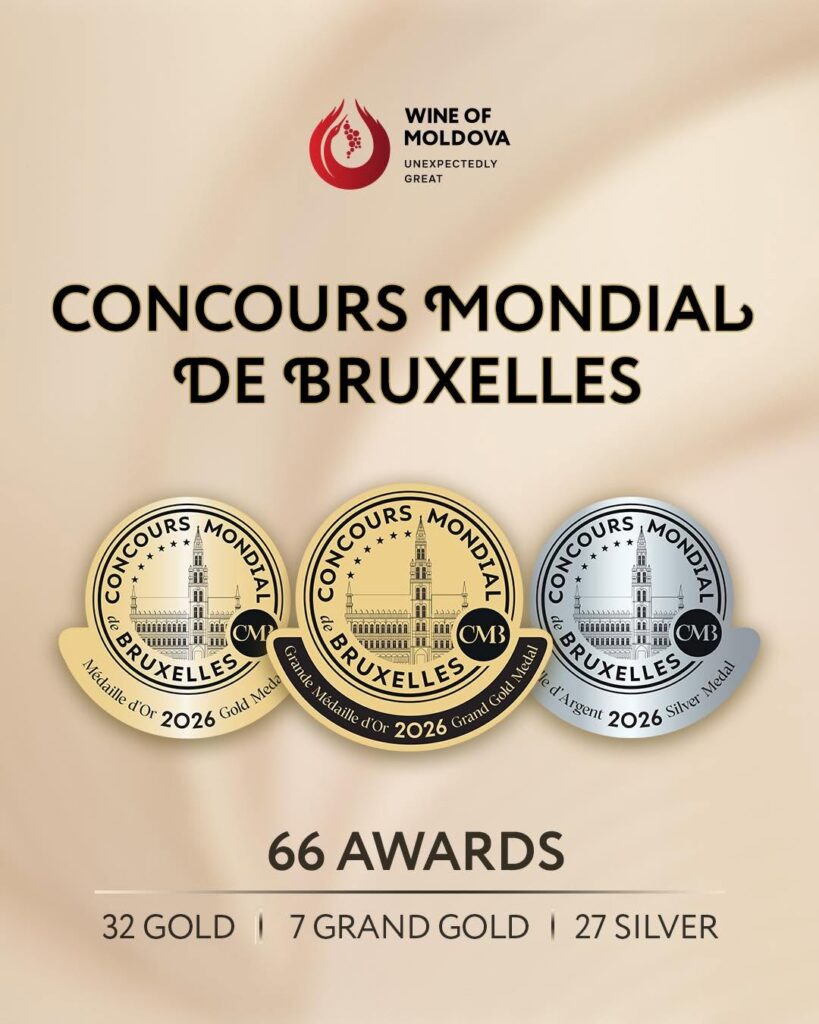 Молдавские вина получили 66 медалей на Concours Mondial de Bruxelles 2026