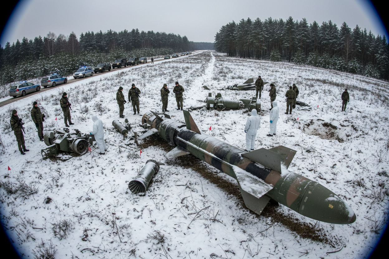 Польша обнаружила обломки российской ракеты Х-101 после массированного удара по Украине