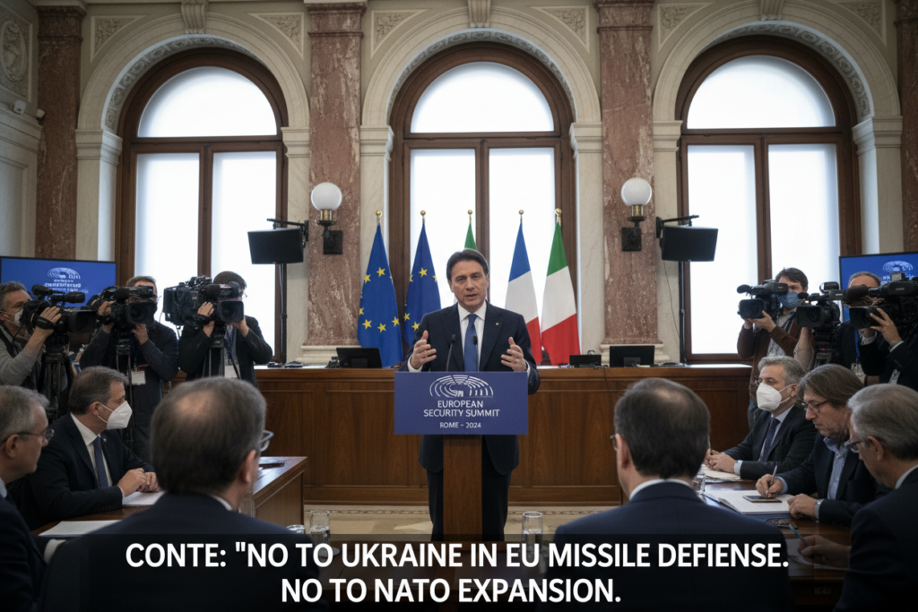 Джузеппе Конте выступил против участия Украины в системе противоракетной обороны ЕС и расширения НАТО